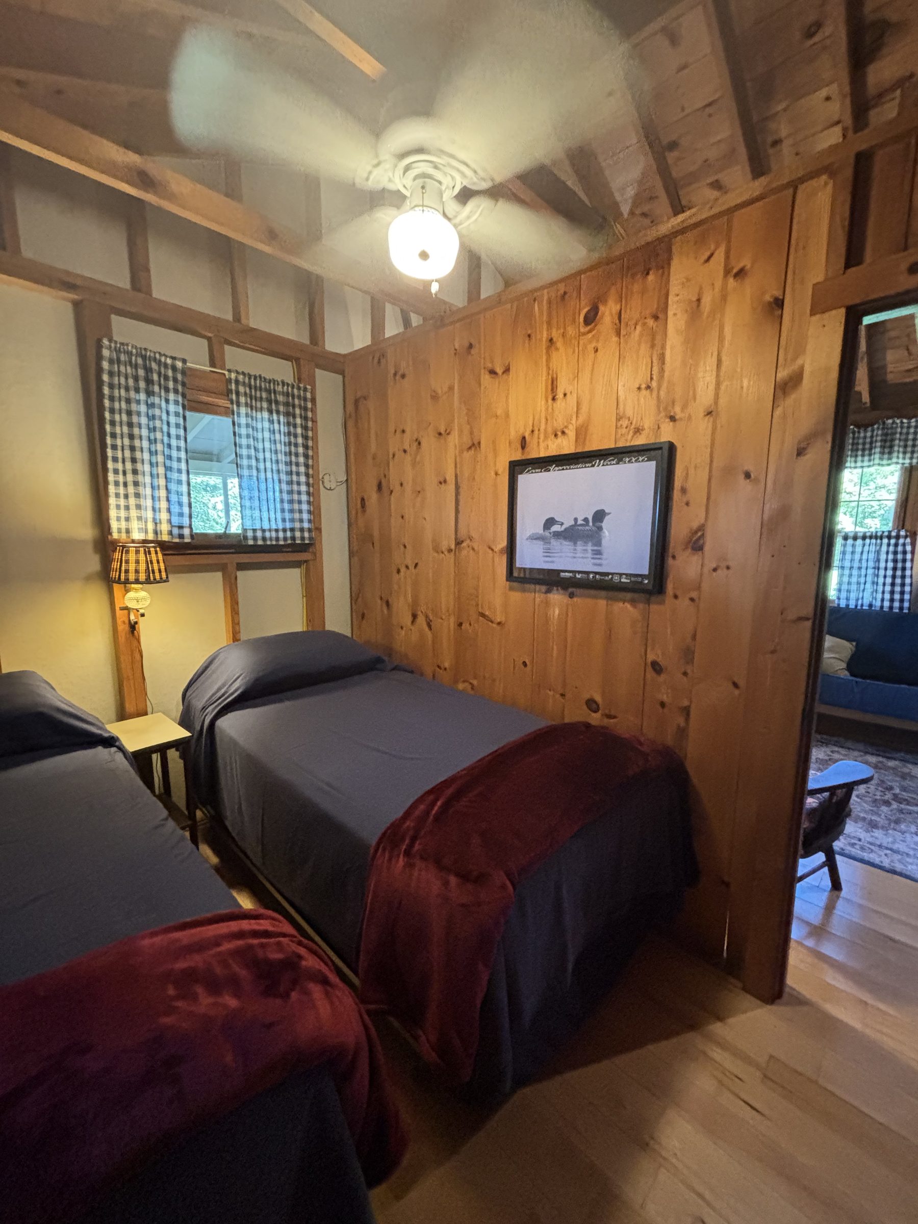 Serenity cabin twin bedroom
